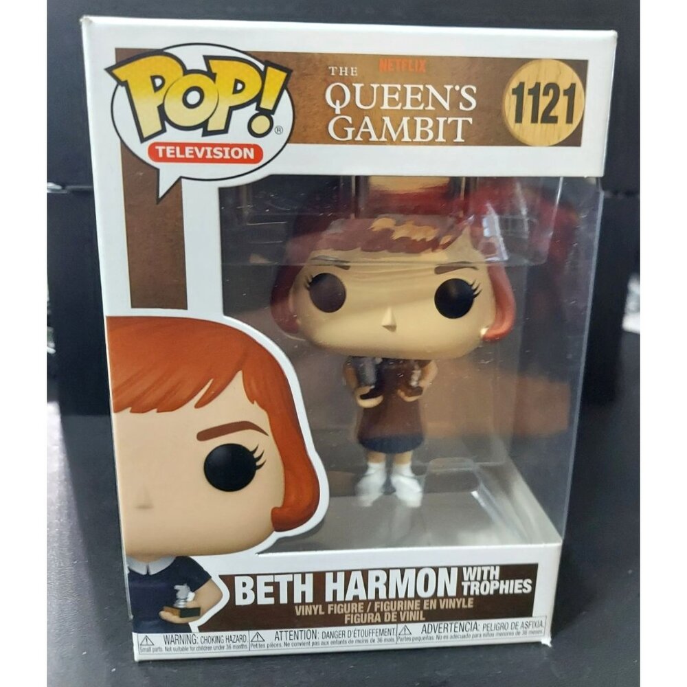 Netflix The Queens Gambit Beth Harmon With Trophies Funko Pop